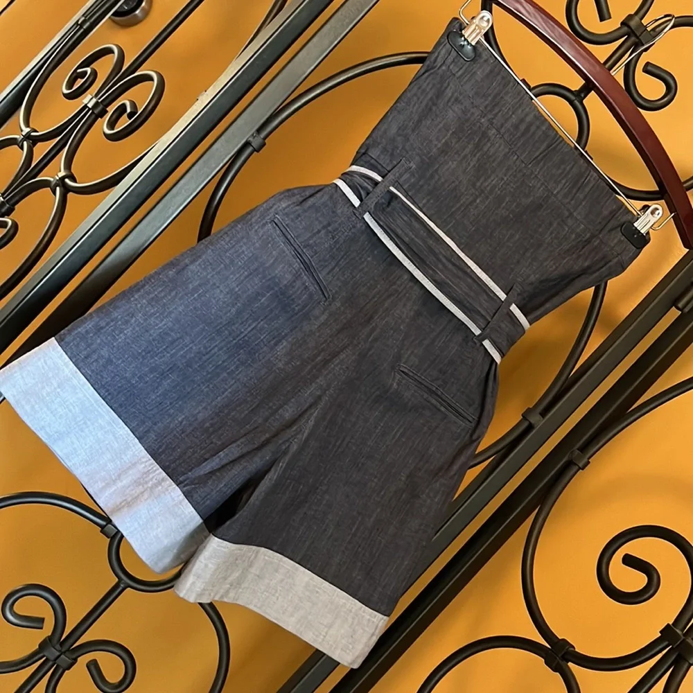 THEORY Denim Romper - Picture 5 of 7